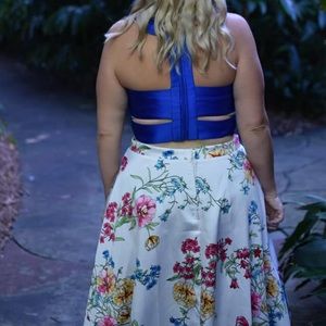 Two piece prom dress